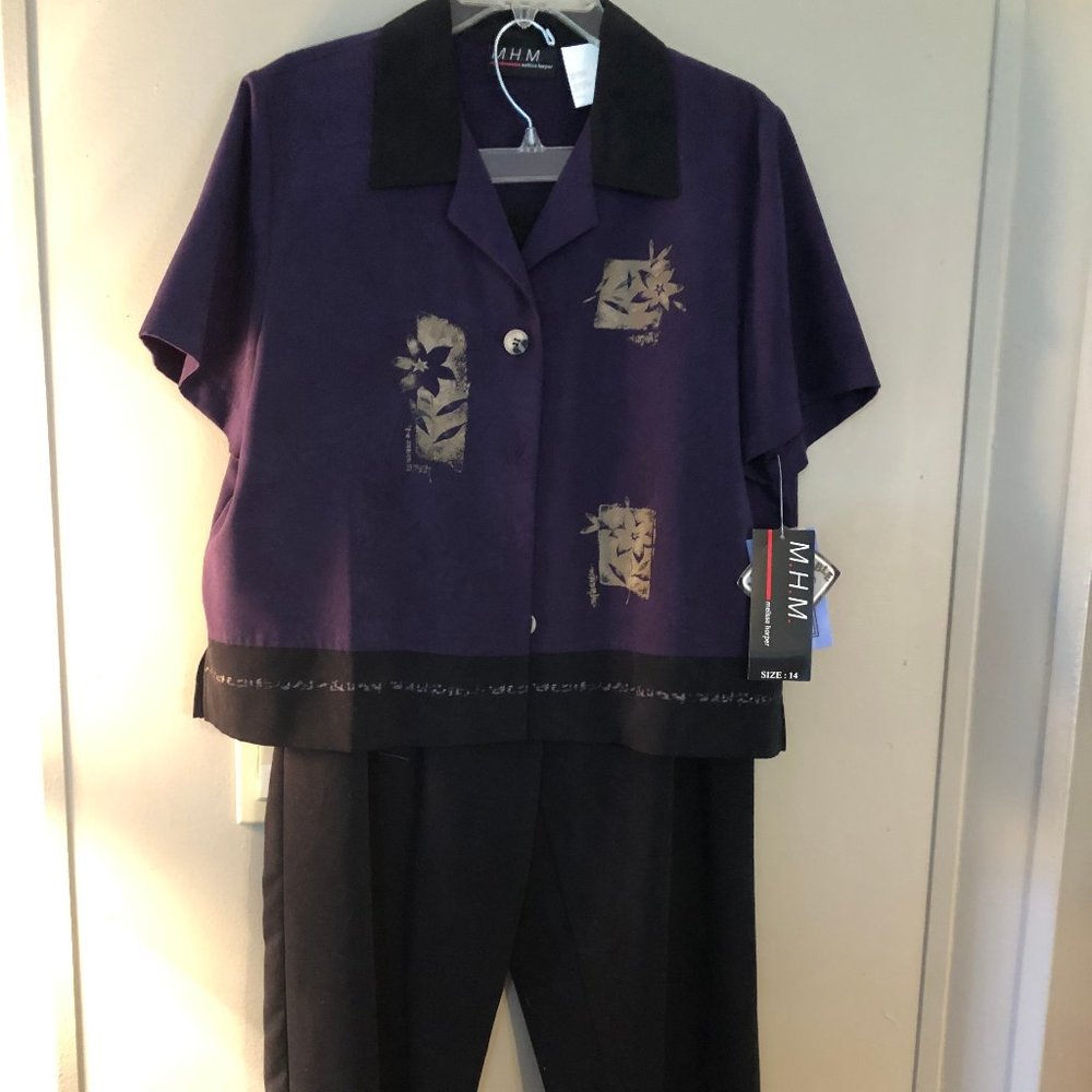 M.H.M.-Melissa Harper women's pantsuit Size 14